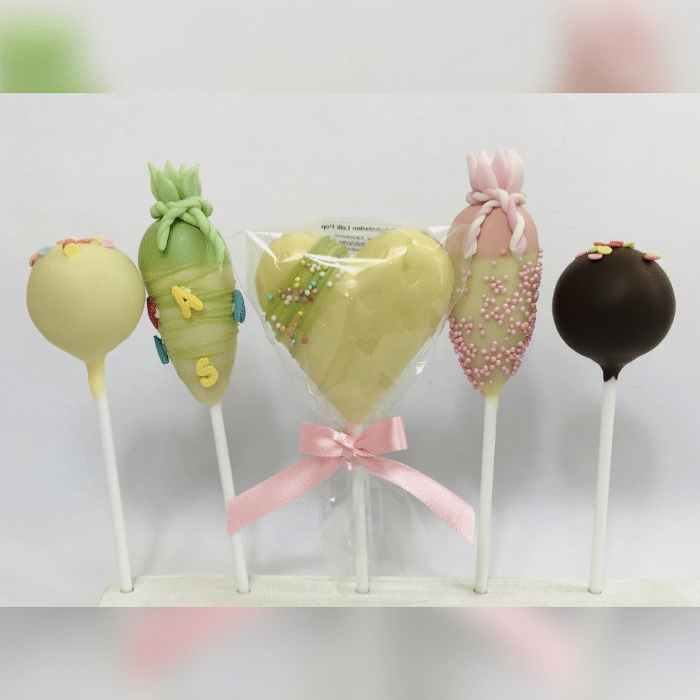 Einschulungs-Box 4 Cake Pops + Herz-Lolli