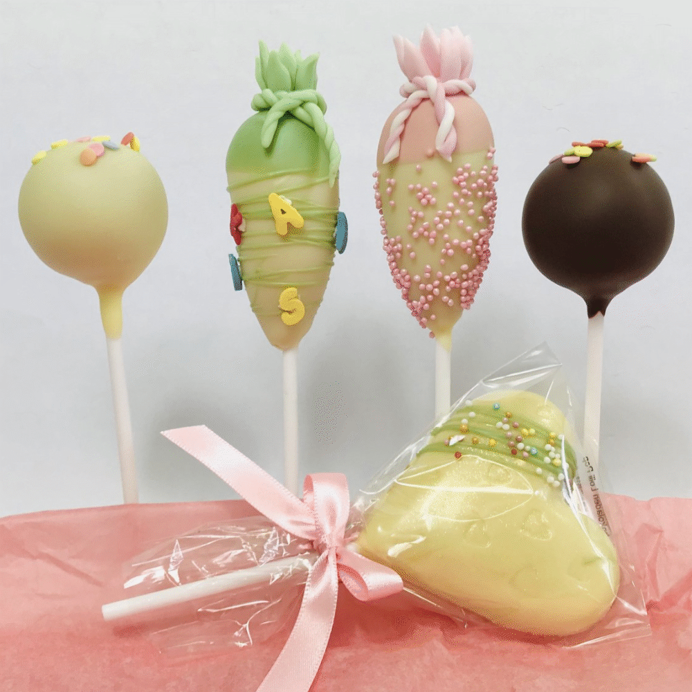 Einschulungs-Box 4 Cake Pops + Herz-Lolli